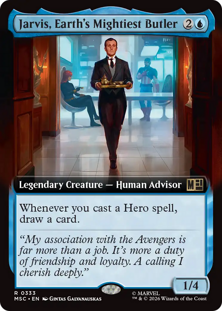 Jarvis, Earth's Mightiest Butler (Extended Art) [Marvel Super Heroes Commander] | Exor Games Summserside