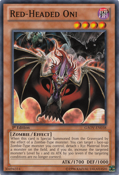 Red-Headed Oni [GAOV-EN038] Common | Exor Games Summserside