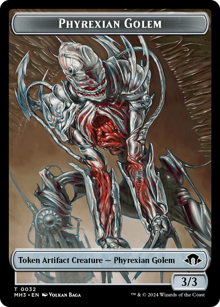 Phyrexian Golem Token [Modern Horizons 3 Tokens] | Exor Games Summserside