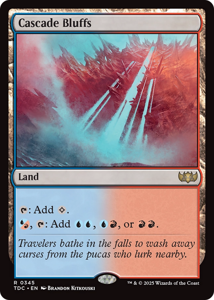 Cascade Bluffs [Tarkir: Dragonstorm Commander] | Exor Games Summserside