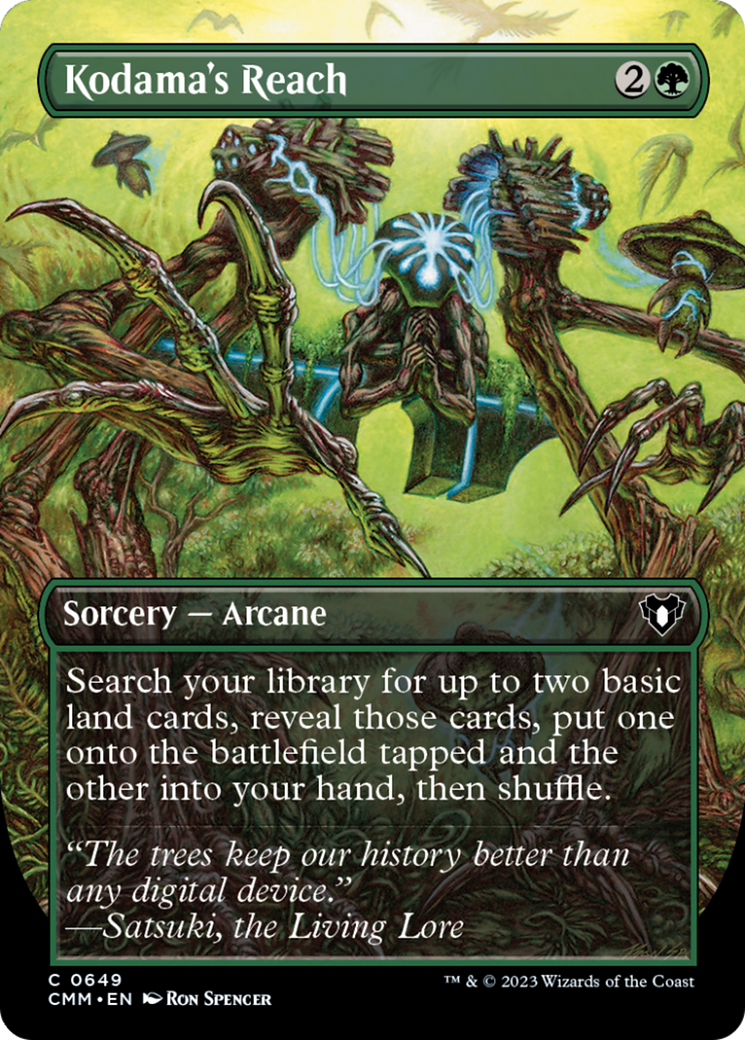 Kodama's Reach (Borderless Alternate Art) [Commander Masters] | Exor Games Summserside