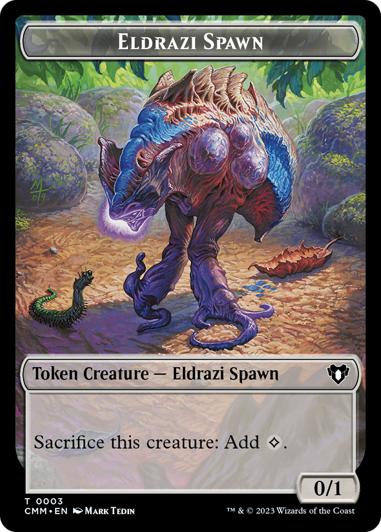 Eldrazi Spawn // Satyr Double-Sided Token [Commander Masters Tokens] | Exor Games Summserside