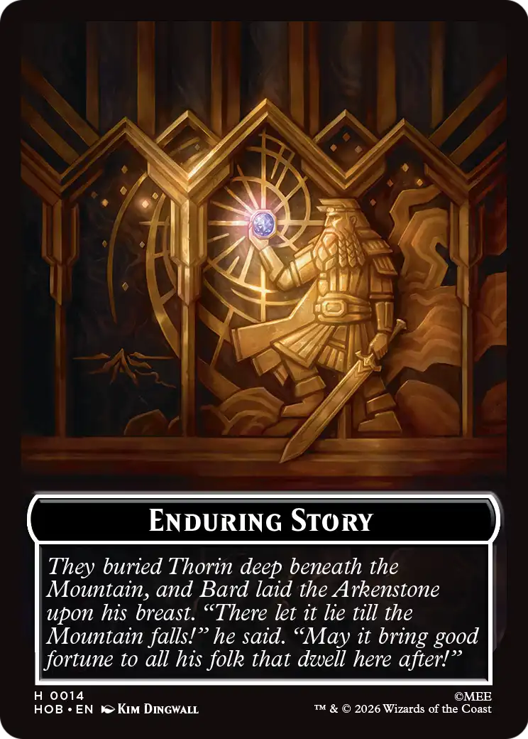 On an Adventure // Enduring Story Double Sided Token [The Hobbit Tokens] | Exor Games Summserside