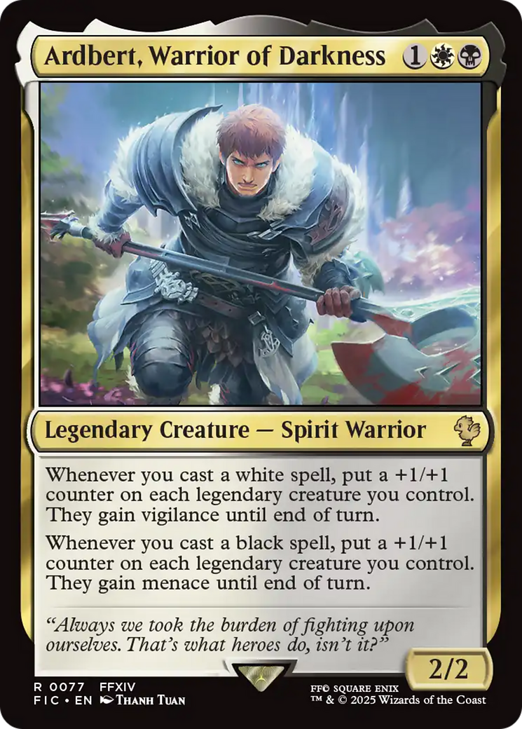Ardbert, Warrior of Darkness [FINAL FANTASY Commander] | Exor Games Summserside