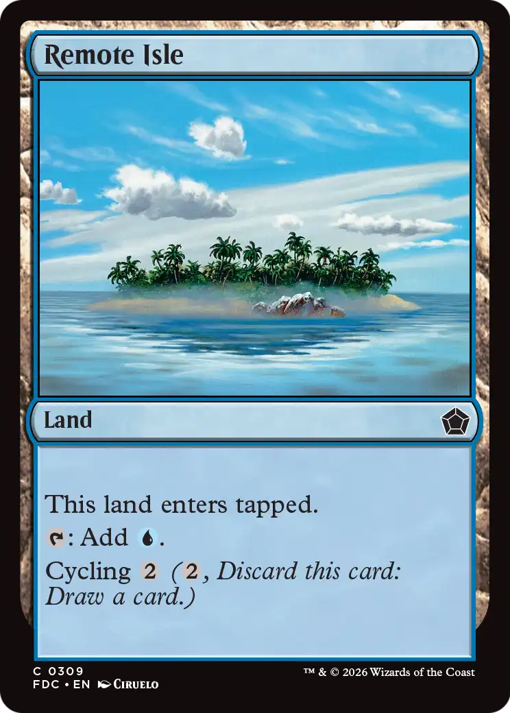 Remote Isle [Foundations Commander] | Exor Games Summserside