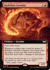 Barbflare Gremlin (Extended Art) [Duskmourn: House of Horror Commander] | Exor Games Summserside