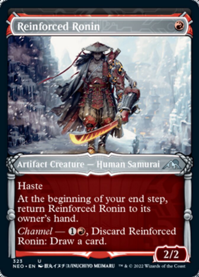 Reinforced Ronin (Showcase Samurai) [Kamigawa: Neon Dynasty] | Exor Games Summserside