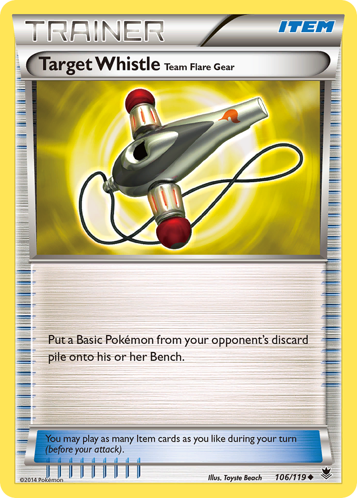 Target Whistle Team Flare Gear (106/119) [XY: Phantom Forces] | Exor Games Summserside