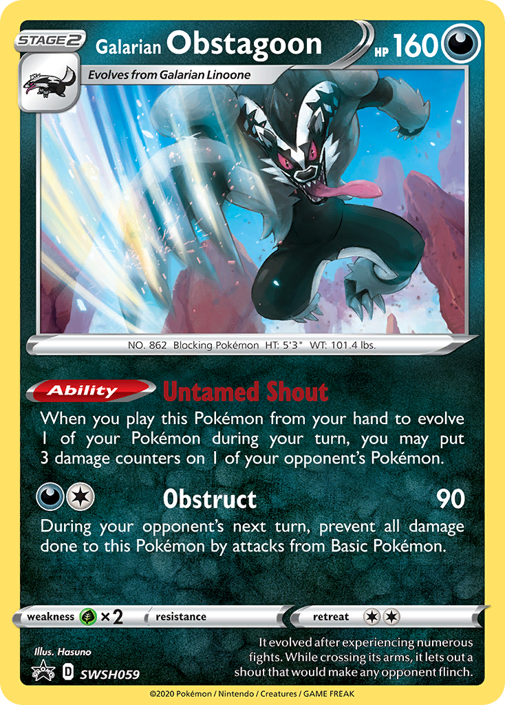 Galarian Obstagoon (SWSH059) [Sword & Shield: Black Star Promos] | Exor Games Summserside