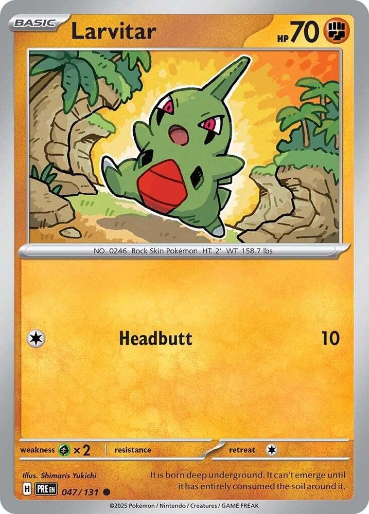 Larvitar (047/131) [Scarlet & Violet: Prismatic Evolutions] | Exor Games Summserside