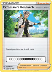 Professor's Research (SWSH178) (Pokemon Go Code) [Sword & Shield: Black Star Promos] | Exor Games Summserside