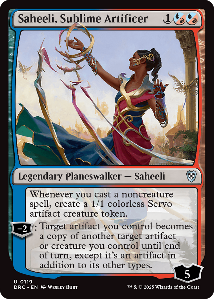 Saheeli, Sublime Artificer [Aetherdrift Commander] | Exor Games Summserside