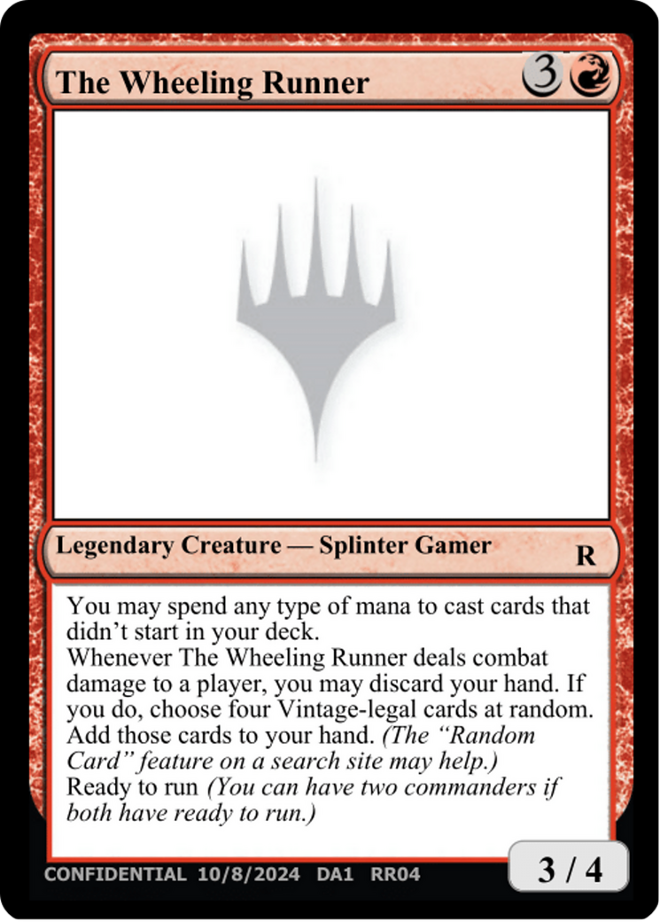 The Wheeling Runner [Unknown Event] | Exor Games Summserside