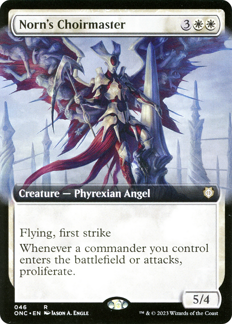 Norn's Choirmaster (Extended Art) [Phyrexia: All Will Be One Commander] | Exor Games Summserside