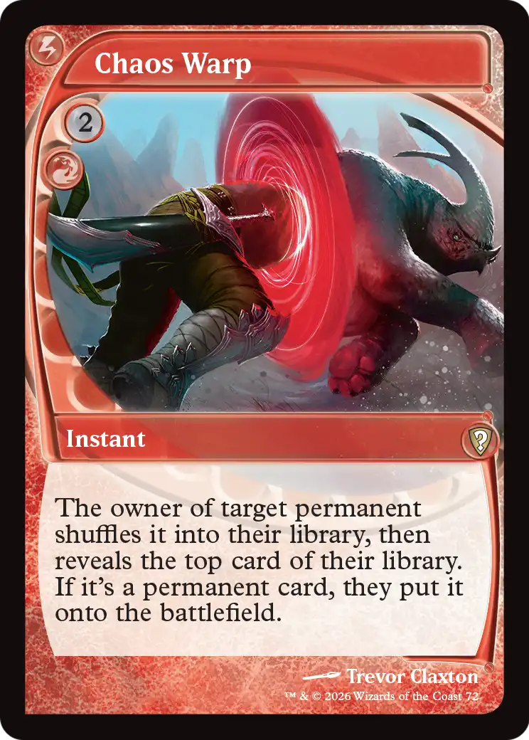 Chaos Warp (Future Sight) [Mystery Booster: Commander Edition] | Exor Games Summserside