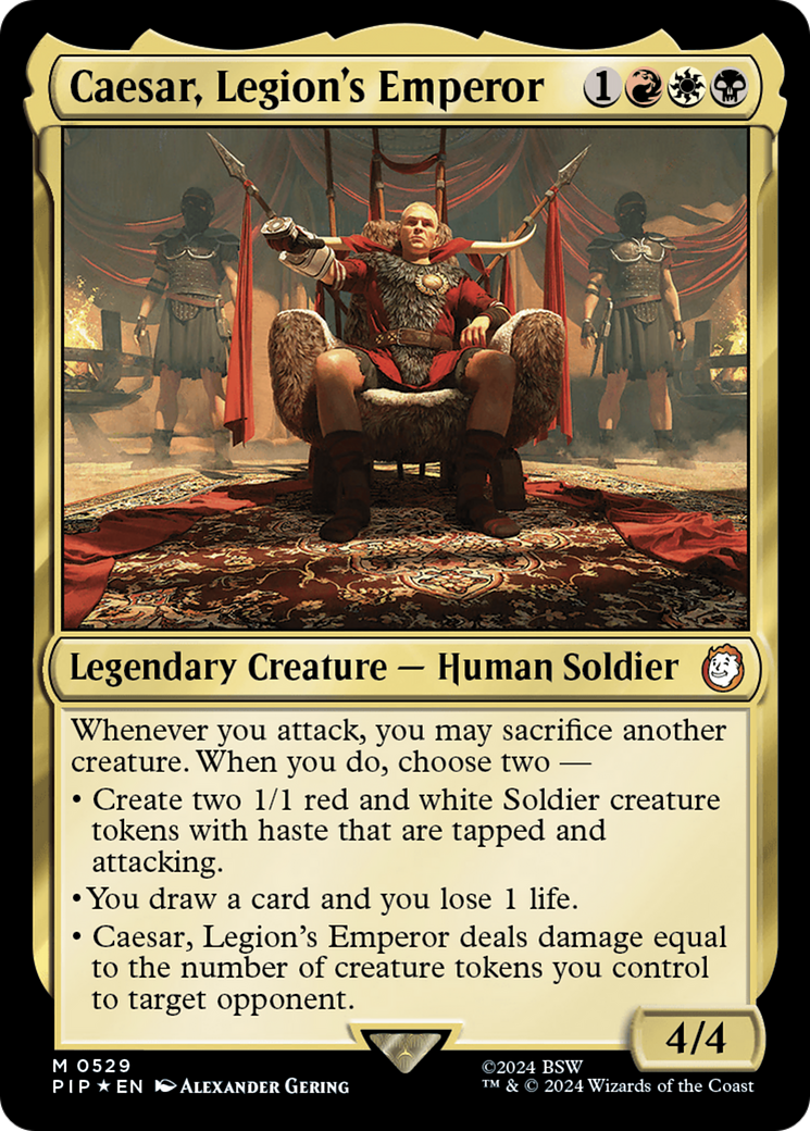 Caesar, Legion's Emperor (Surge Foil) [Fallout] | Exor Games Summserside