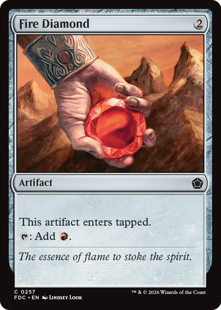Fire Diamond [Foundations Commander] | Exor Games Summserside