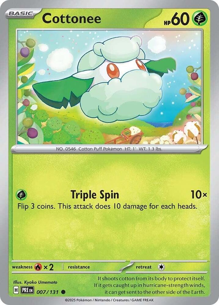 Cottonee (007/131) [Scarlet & Violet: Prismatic Evolutions] | Exor Games Summserside