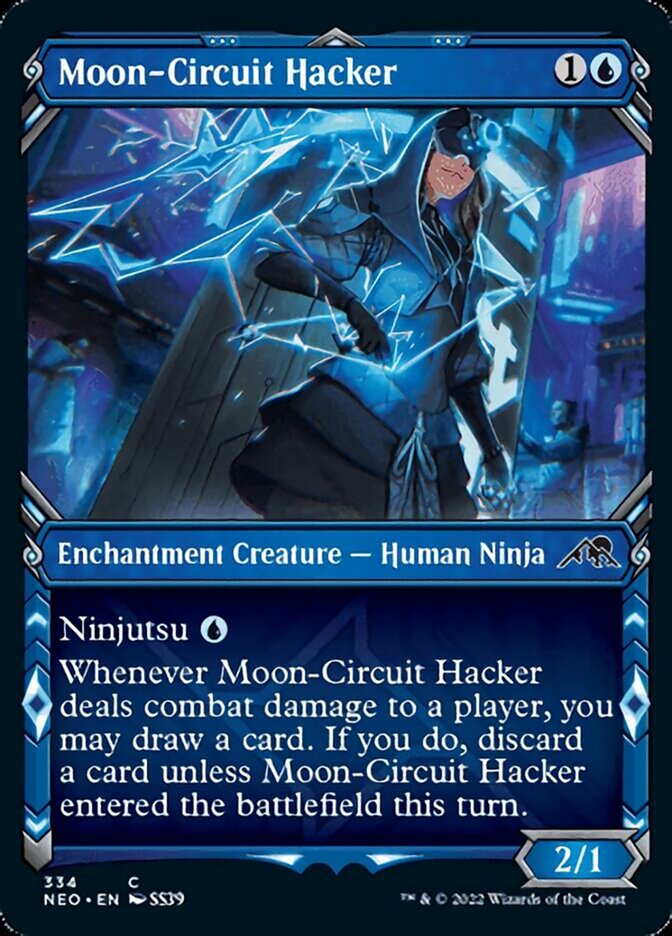 Moon-Circuit Hacker (Showcase Ninja) [Kamigawa: Neon Dynasty] | Exor Games Summserside