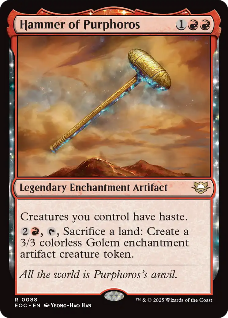 Hammer of Purphoros [Edge of Eternities Commander] | Exor Games Summserside