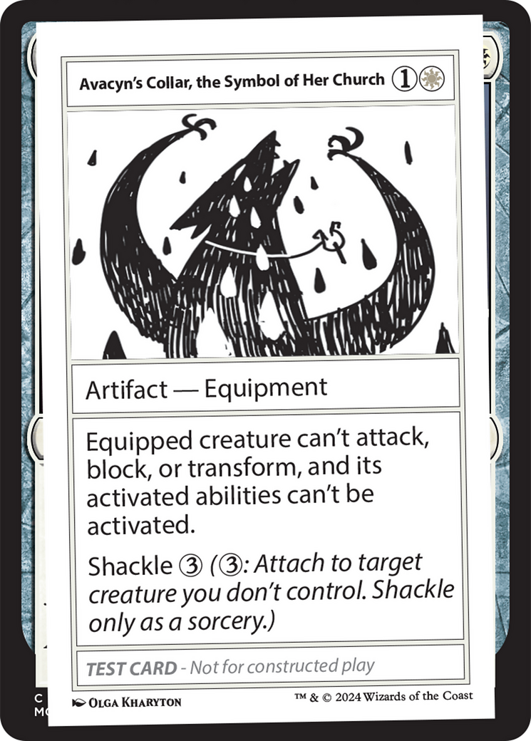 Avacyn's Collar, the Symbol of Her Church [Mystery Booster 2 Playtest Cards] | Exor Games Summserside