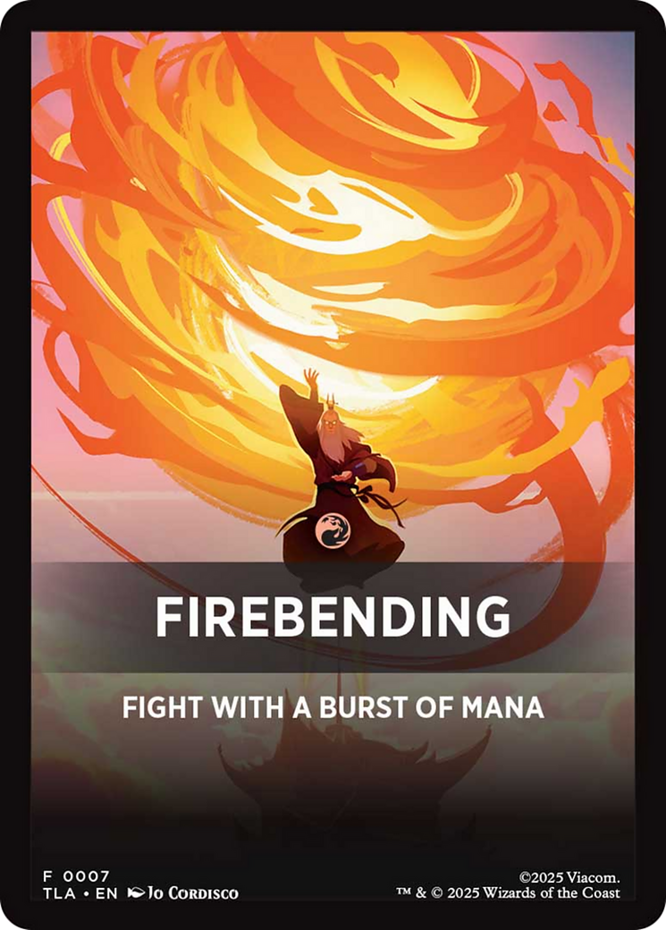 Firebending Theme Card [Avatar: The Last Airbender] | Exor Games Summserside