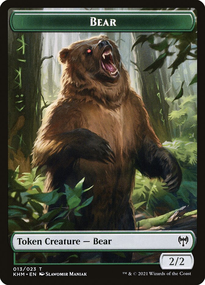 Treasure // Bear Double-Sided Token [Kaldheim Tokens] | Exor Games Summserside