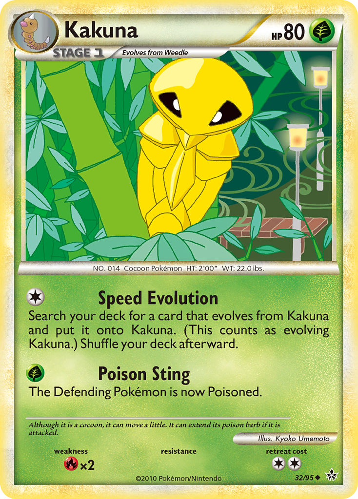 Kakuna (32/95) [HeartGold & SoulSilver: Unleashed] | Exor Games Summserside