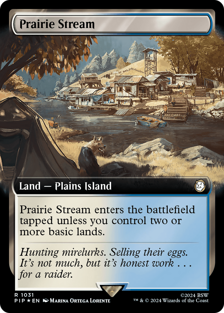 Prairie Stream (Extended Art) (Surge Foil) [Fallout] | Exor Games Summserside