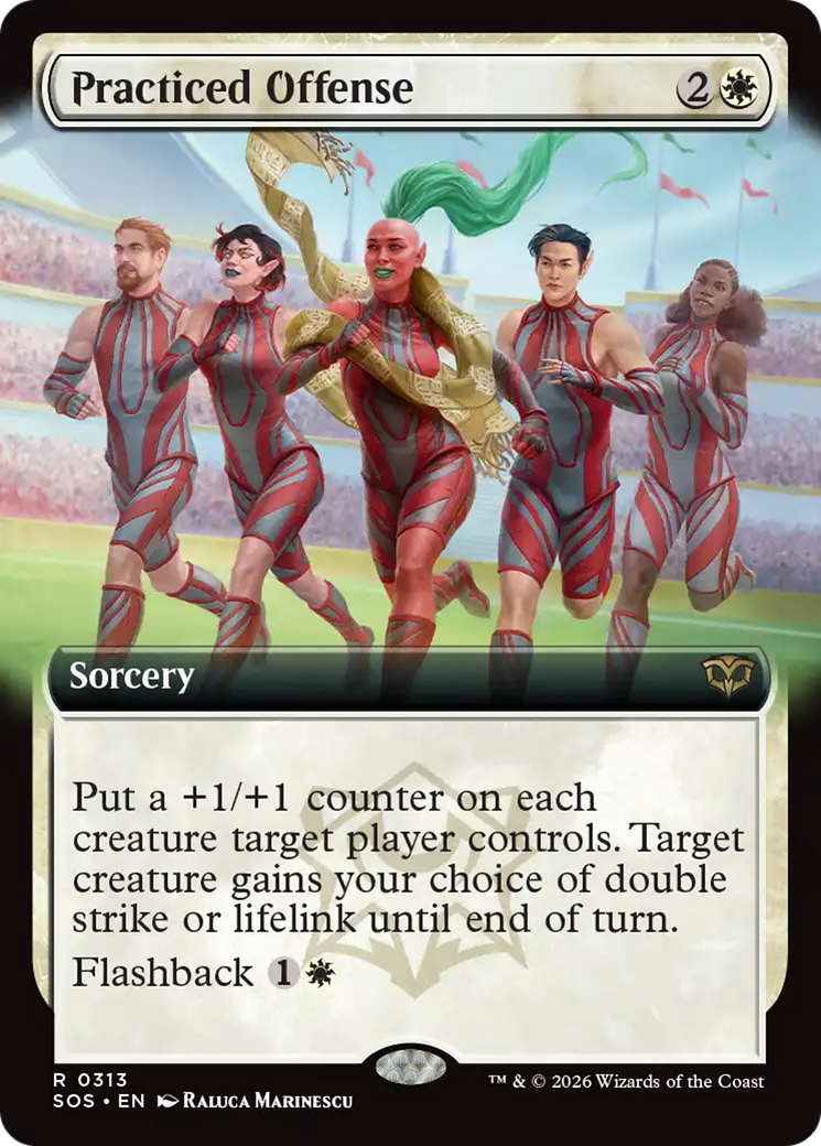 Practiced Offense (Extended Art) [Secrets of Strixhaven] | Exor Games Summserside