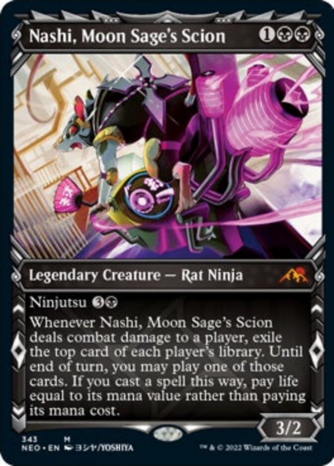 Nashi, Moon Sage's Scion (Showcase Ninja) [Kamigawa: Neon Dynasty] | Exor Games Summserside