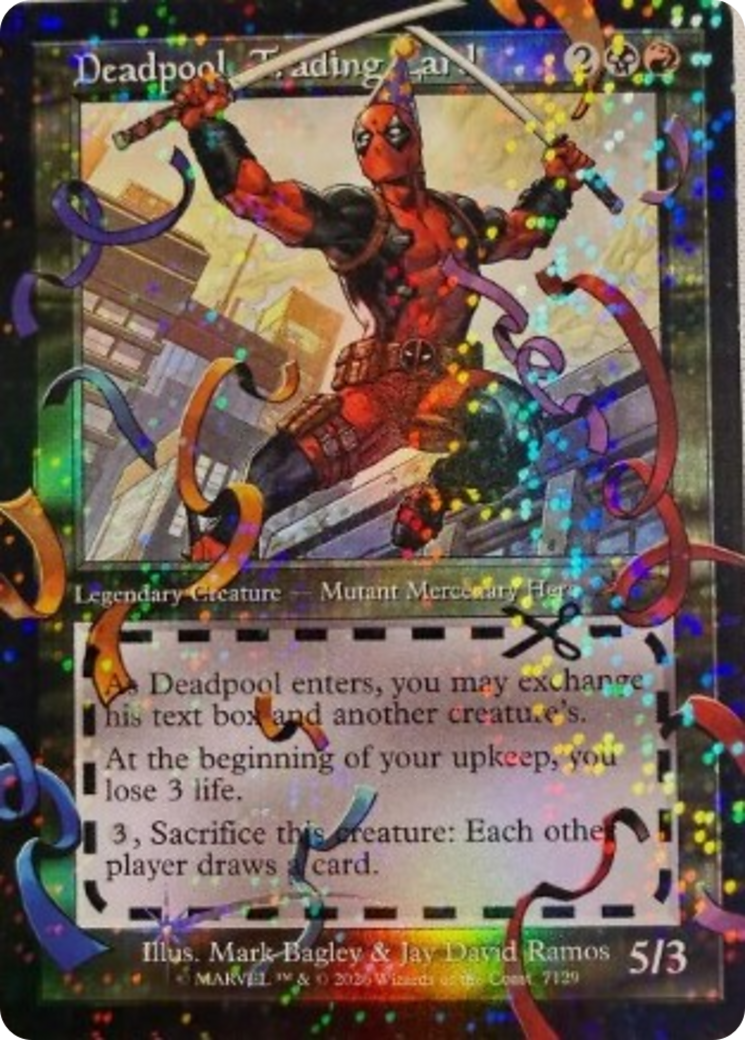 Deadpool, Trading Card (7129) (Pool Party Foil) [Secret Lair Drop Series] | Exor Games Summserside