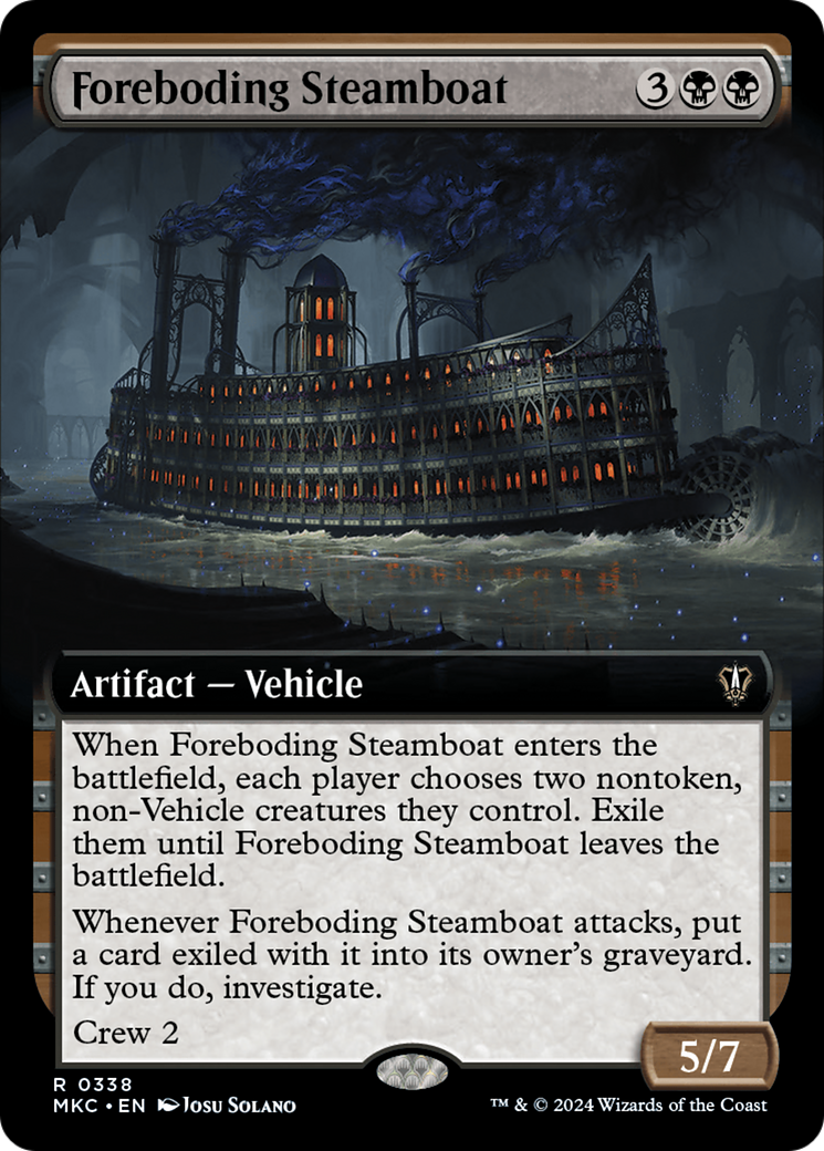 Foreboding Steamboat (Extended Art) [Murders at Karlov Manor Commander] | Exor Games Summserside