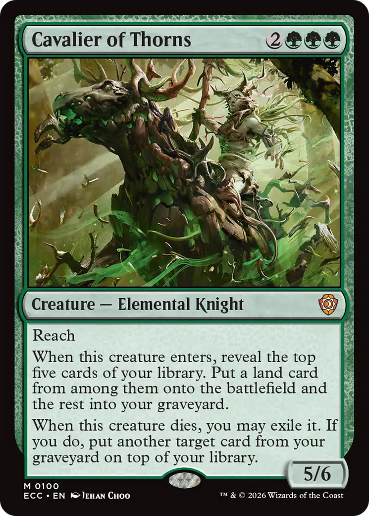 Cavalier of Thorns [Lorwyn Eclipsed Commander] | Exor Games Summserside