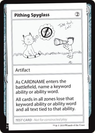 Pithing Spyglass (2021 Edition) [Mystery Booster Playtest Cards] | Exor Games Summserside