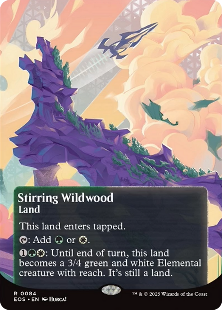 Stirring Wildwood (0084) (Borderless) [Edge of Eternities: Stellar Sights] | Exor Games Summserside
