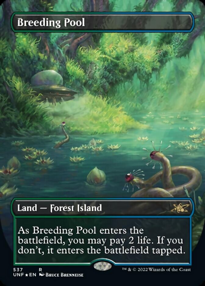 Breeding Pool (Borderless) (Galaxy Foil) [Unfinity] | Exor Games Summserside