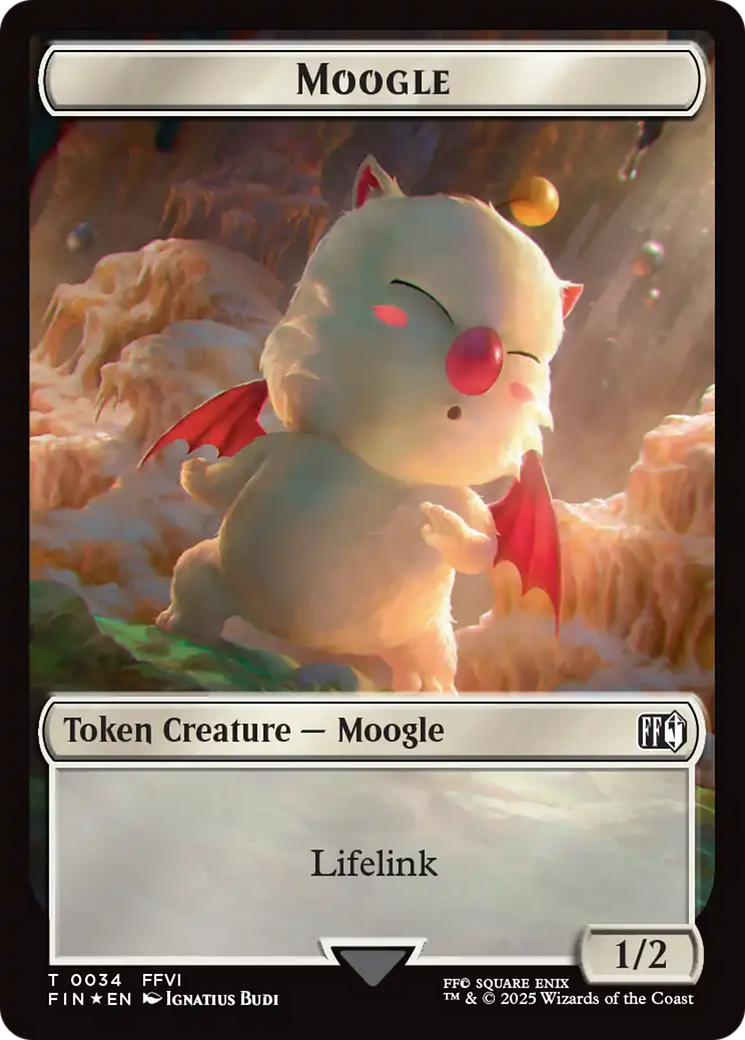 Copy (0025) // Moogle (0034) Double-Sided Token (Surge Foil) [FINAL FANTASY Tokens] | Exor Games Summserside