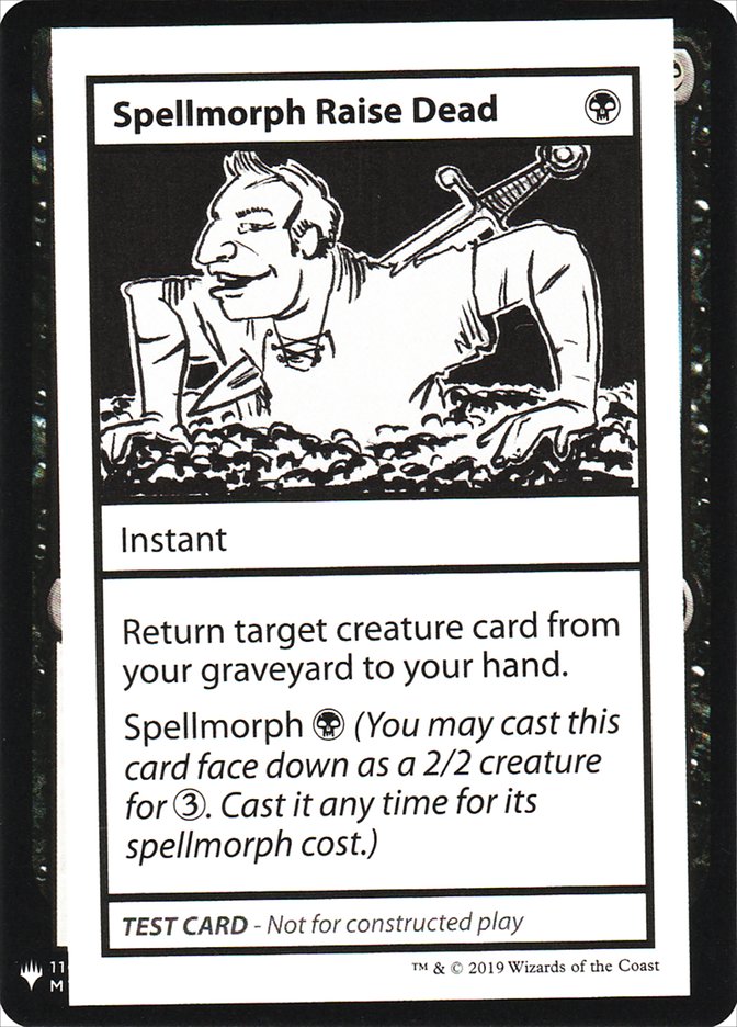 Spellmorph Raise Dead [Mystery Booster Playtest Cards] | Exor Games Summserside