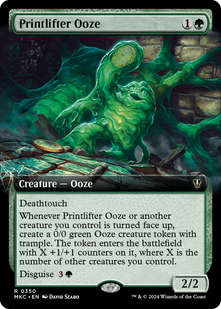 Printlifter Ooze (Extended Art) [Murders at Karlov Manor Commander] | Exor Games Summserside