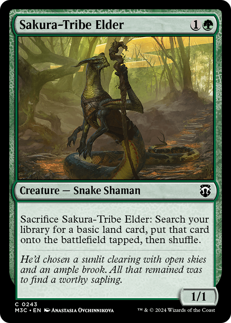 Sakura-Tribe Elder (Ripple Foil) [Modern Horizons 3 Commander] | Exor Games Summserside