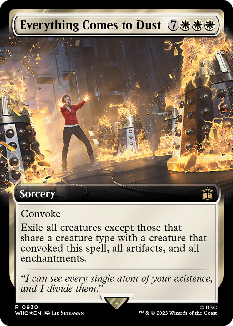 Everything Comes to Dust (Extended Art) (Surge Foil) [Doctor Who] | Exor Games Summserside