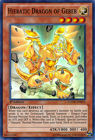 Hieratic Dragon of Gebeb [GAOV-EN019] Super Rare | Exor Games Summserside