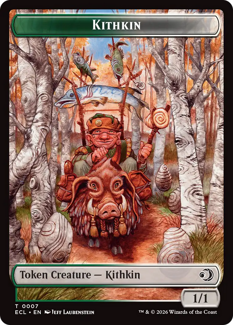 Elf // Kithkin (0007) Double-Sided Token [Lorwyn Eclipsed Tokens] | Exor Games Summserside