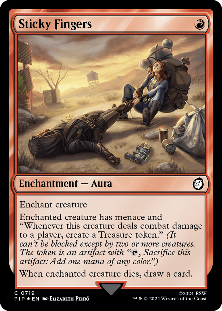 Sticky Fingers (Surge Foil) [Fallout] | Exor Games Summserside