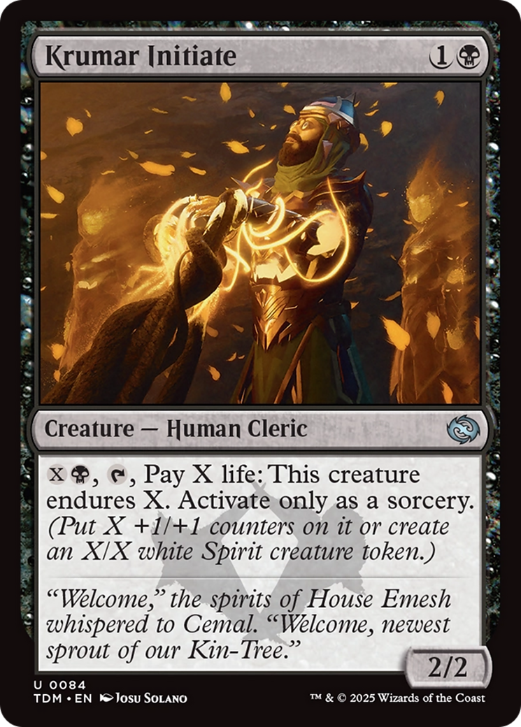 Krumar Initiate [Tarkir: Dragonstorm] | Exor Games Summserside