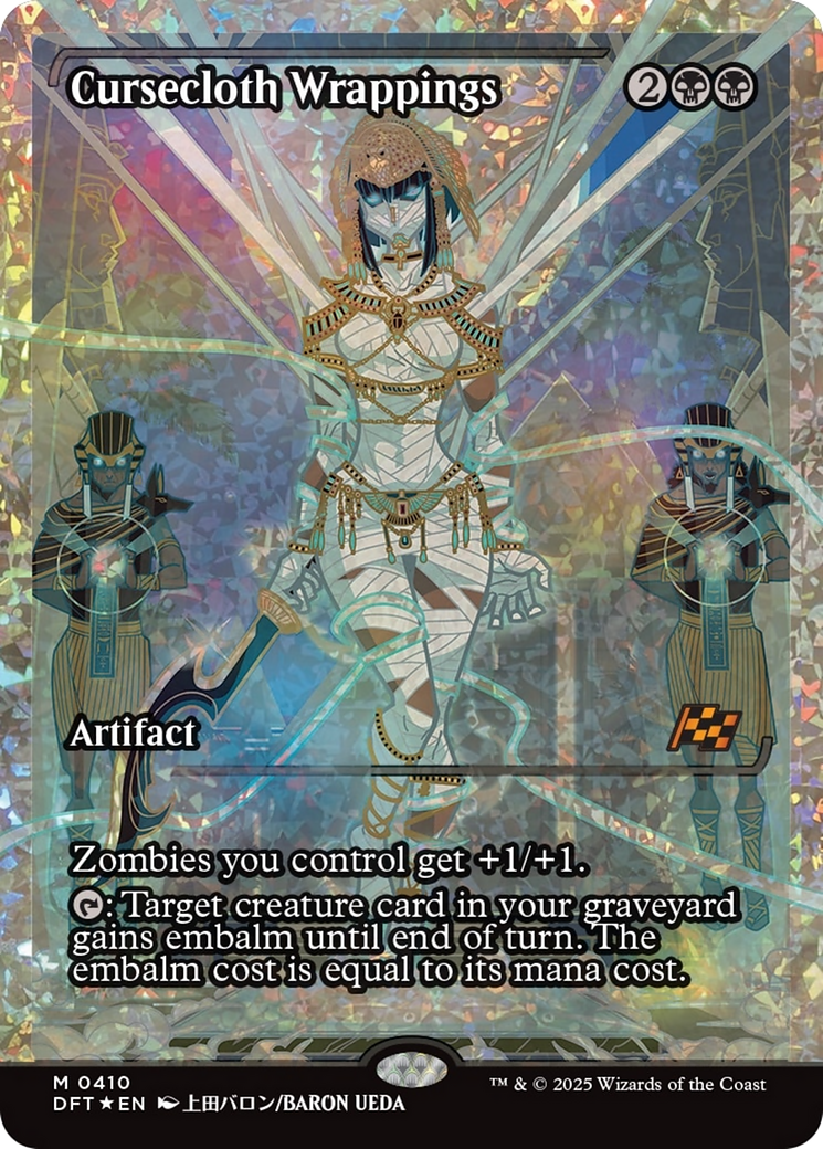 Cursecloth Wrappings (Showcase) (Fracture Foil) [Aetherdrift] | Exor Games Summserside