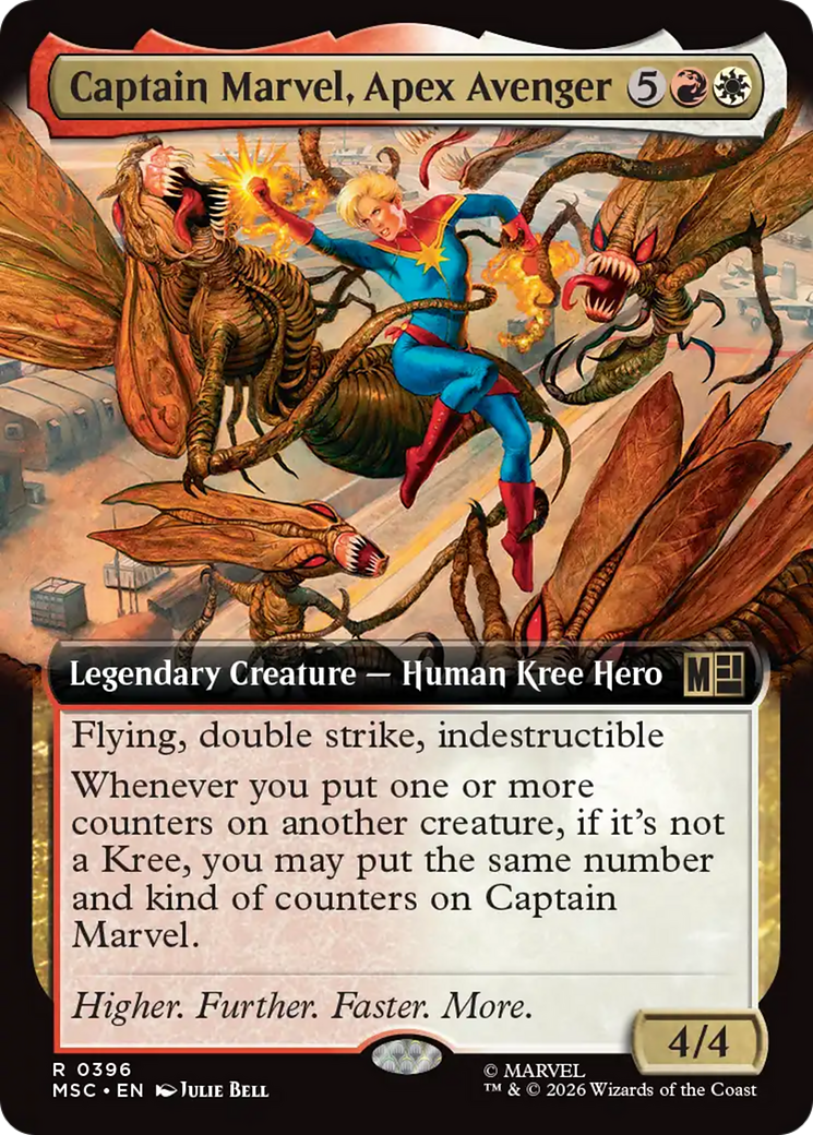 Captain Marvel, Apex Avenger (Extended Art) [Marvel Super Heroes Commander] | Exor Games Summserside