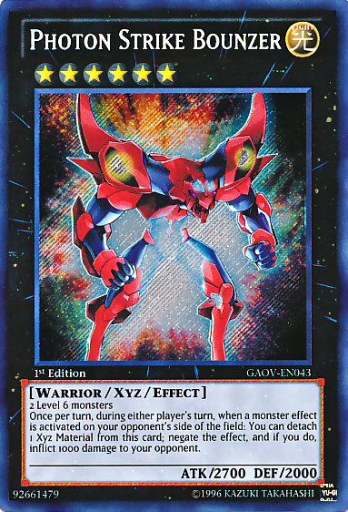 Photon Strike Bounzer [GAOV-EN043] Secret Rare | Exor Games Summserside