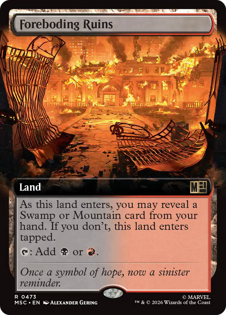 Foreboding Ruins (Extended Art) [Marvel Super Heroes Commander] | Exor Games Summserside